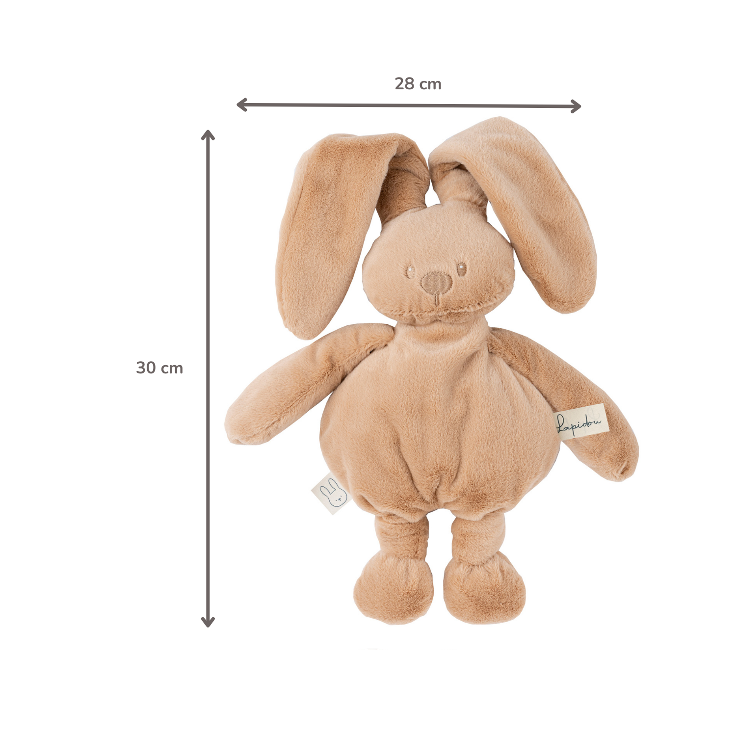 nattou-lapidou-kuschelhase-30-cm-weiches-kuscheltier-warmes-beige image 6