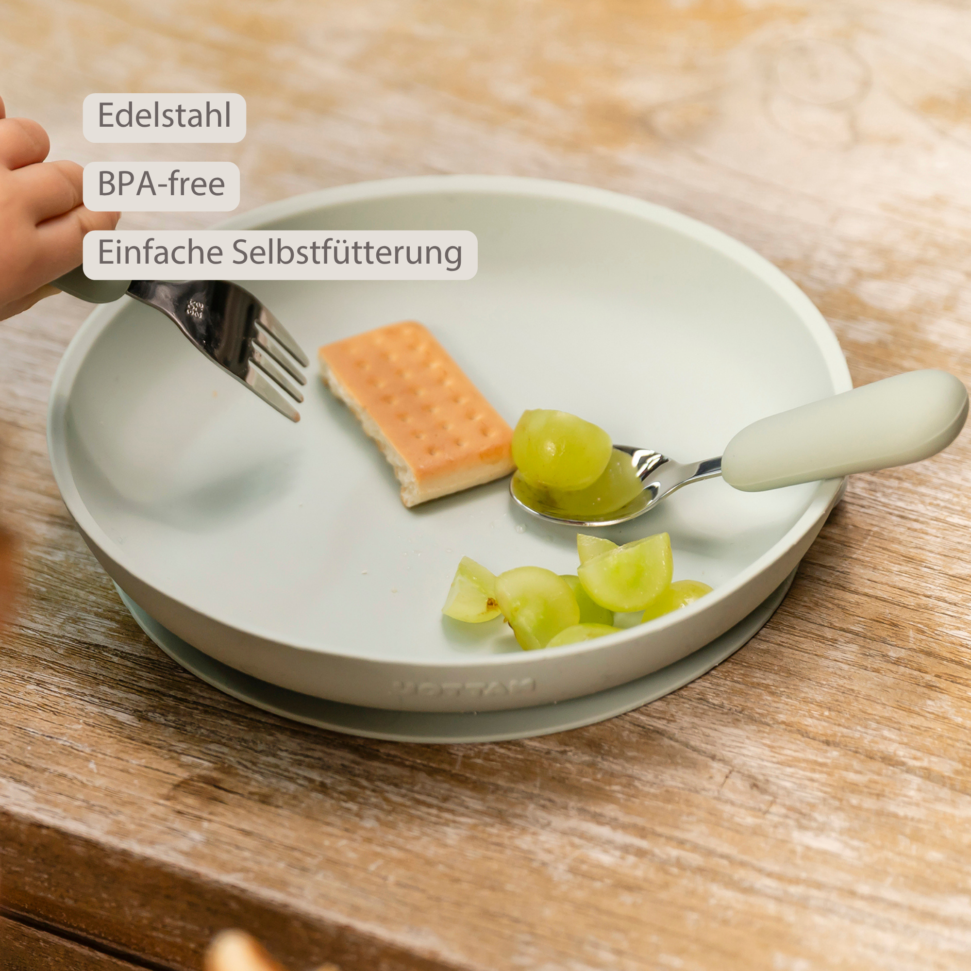 nattou-mealtime-besteckset-silikon-12-cm-lindengr-n image 3