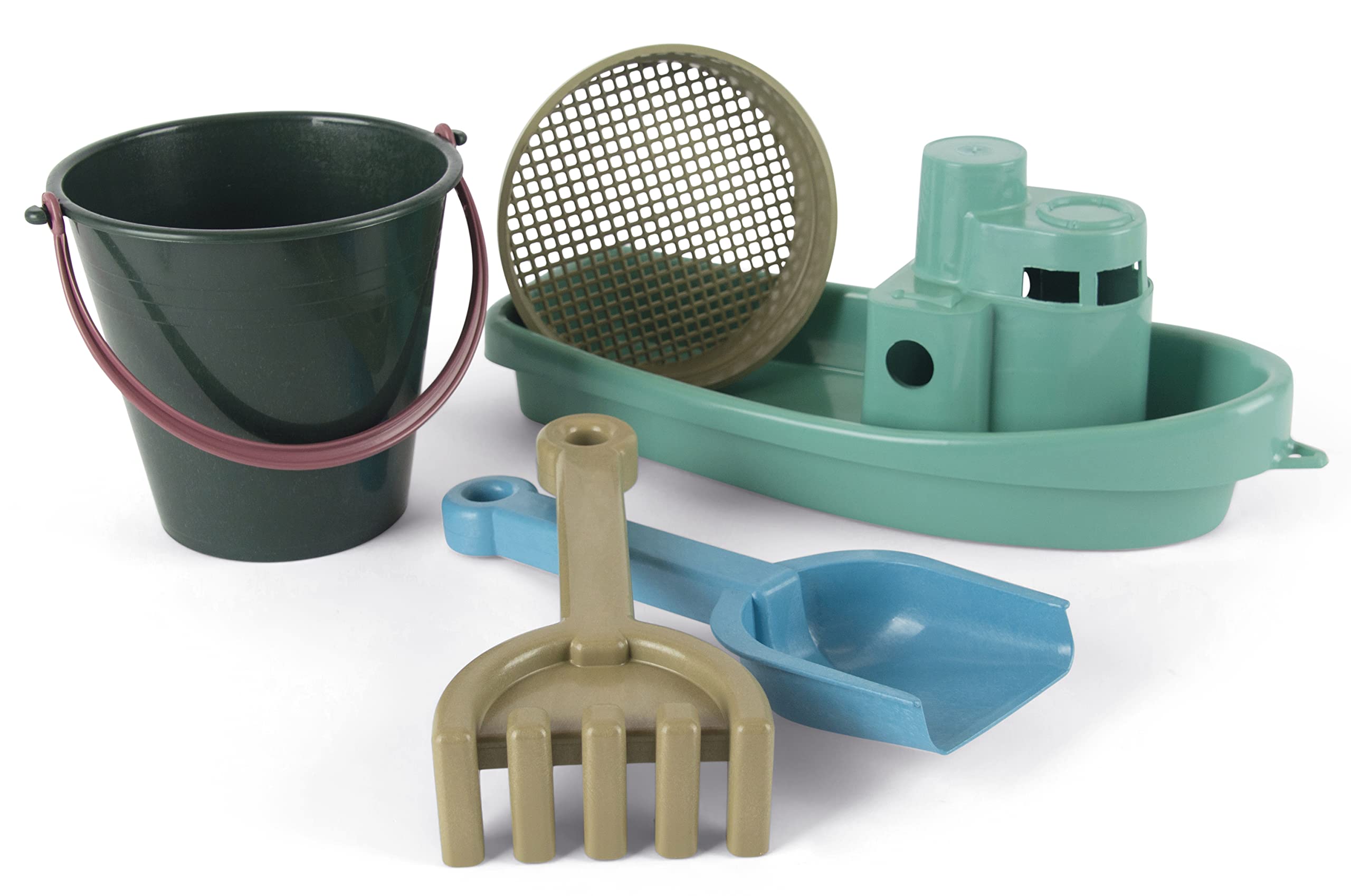 dantoy-blue-marine-4940-boot-und-sand-set-5-teilig image 1