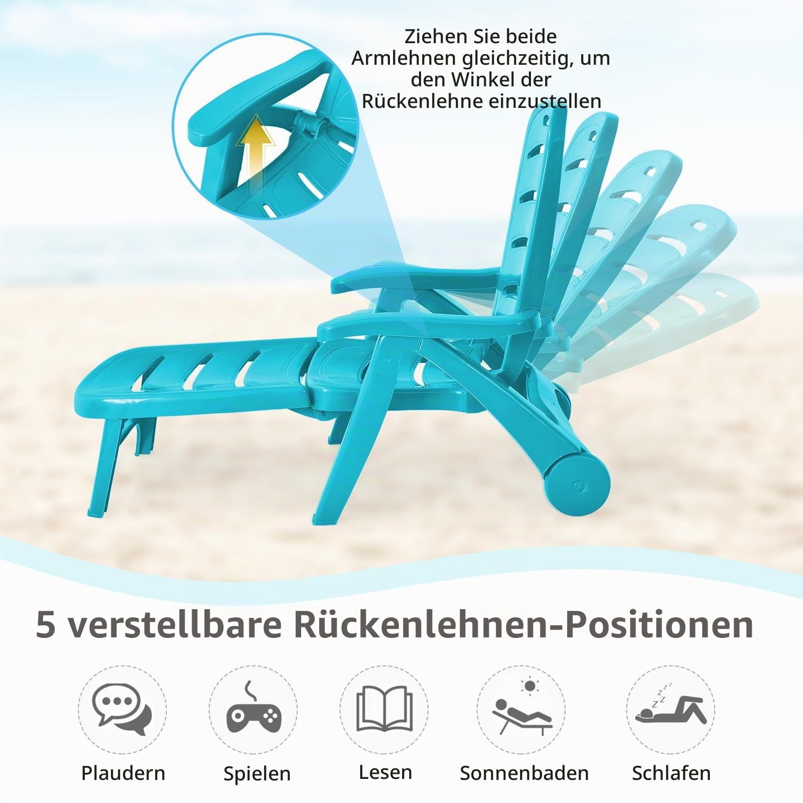 komfotteu-sonnenliege-mit-r-dern-pp-5-fach-verstellbar-t-rkis-150-kg image 4