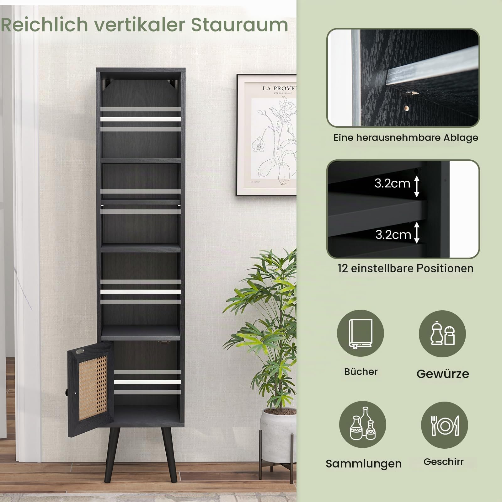 komfotteu-b-cherschrank-rattan-holz-mit-t-r-schwarz-30-x-30-x-137-cm image 4