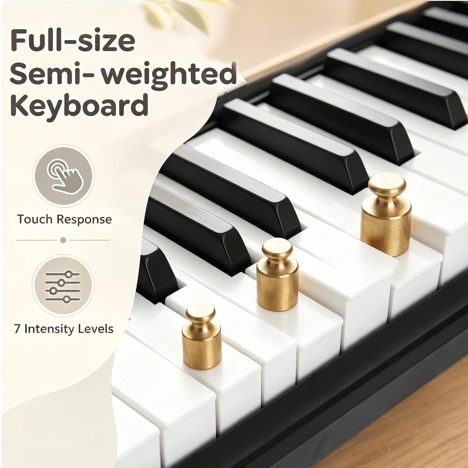 komfotteu-keyboard-piano-61-tasten-e-piano-mit-klavierst-nder-und-hocker image 6