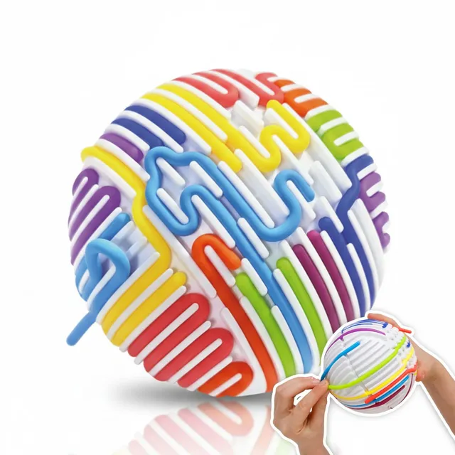 alldoro-fidget-sensorik-ball-11-cm-mit-16-schn-ren image 1