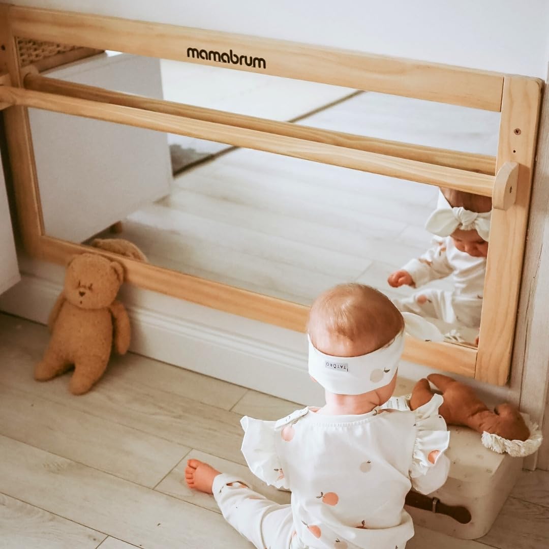 mamabrum-baby-spiegel-montessori-mit-handlauf-100x8x50-cm image 2