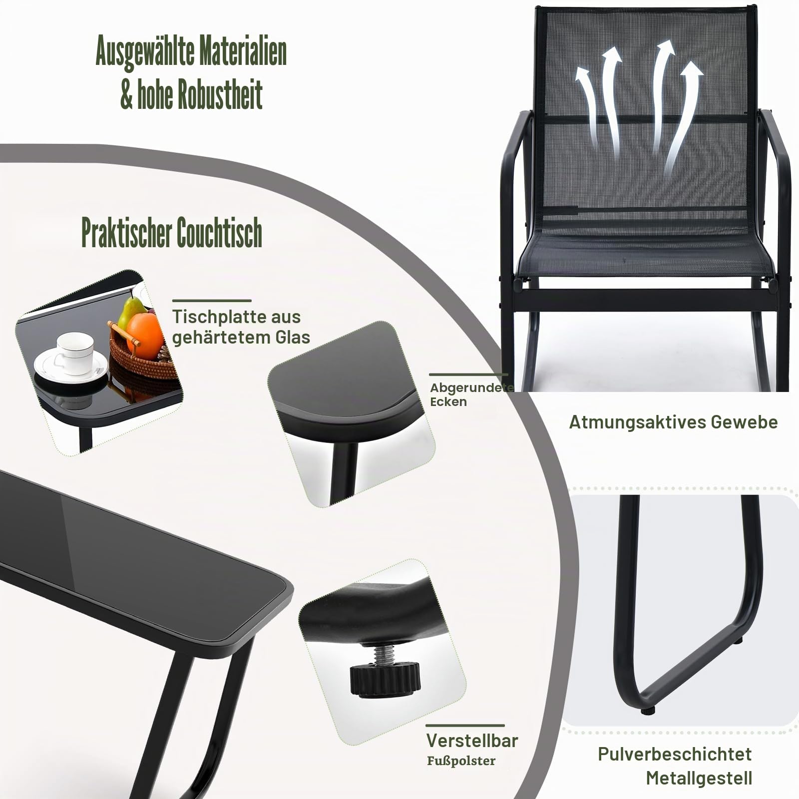 komfotteu-gartenm-bel-set-4-tlg-mit-2-schaukelst-hlen-bank-tisch-schwarz image 4