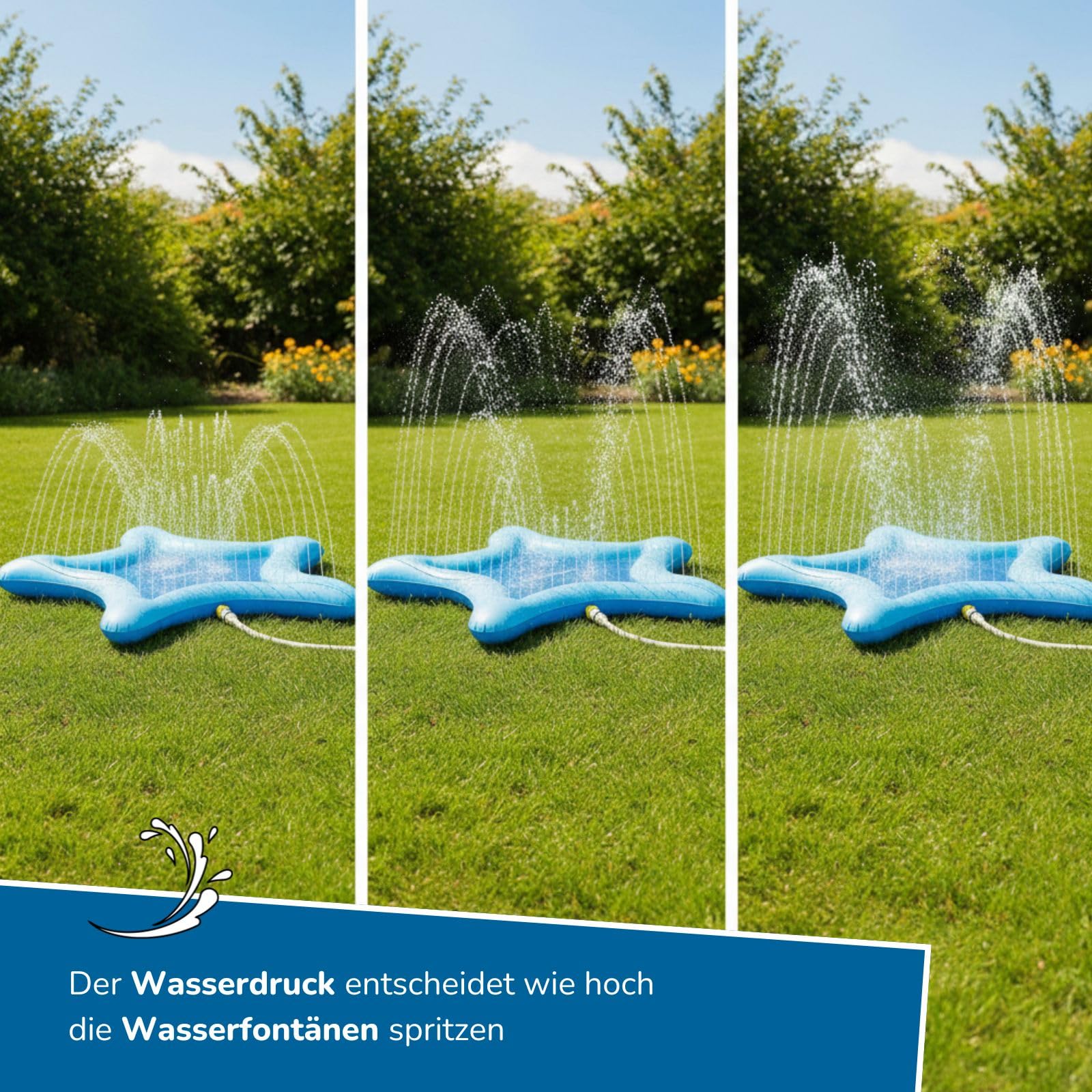 alldoro-wasserspielmatte-stern-100-cm-mit-sprinkler image 3