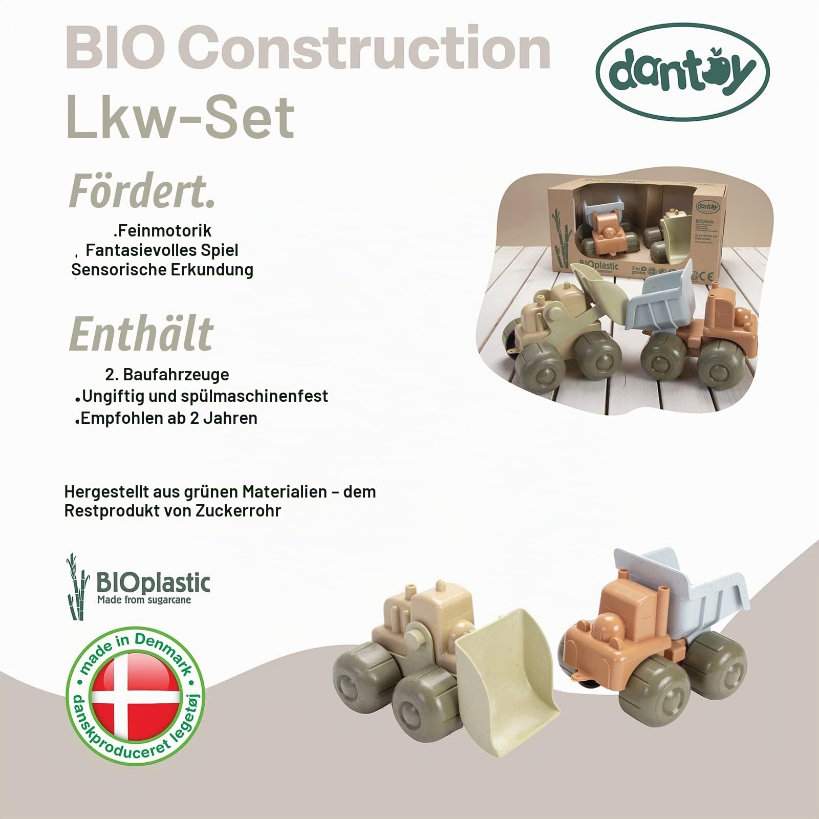 dantoy-bio-linie-handbagger-lkw-2-tlg-sandspielzeug-ab-24-monaten image 2