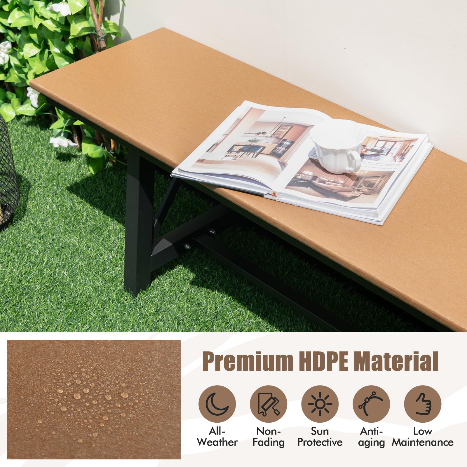 komfotteu-gartenbank-3-4-sitzer-183-x-35-x-41-5-cm-hdpe-metall-bis-500-kg image 6