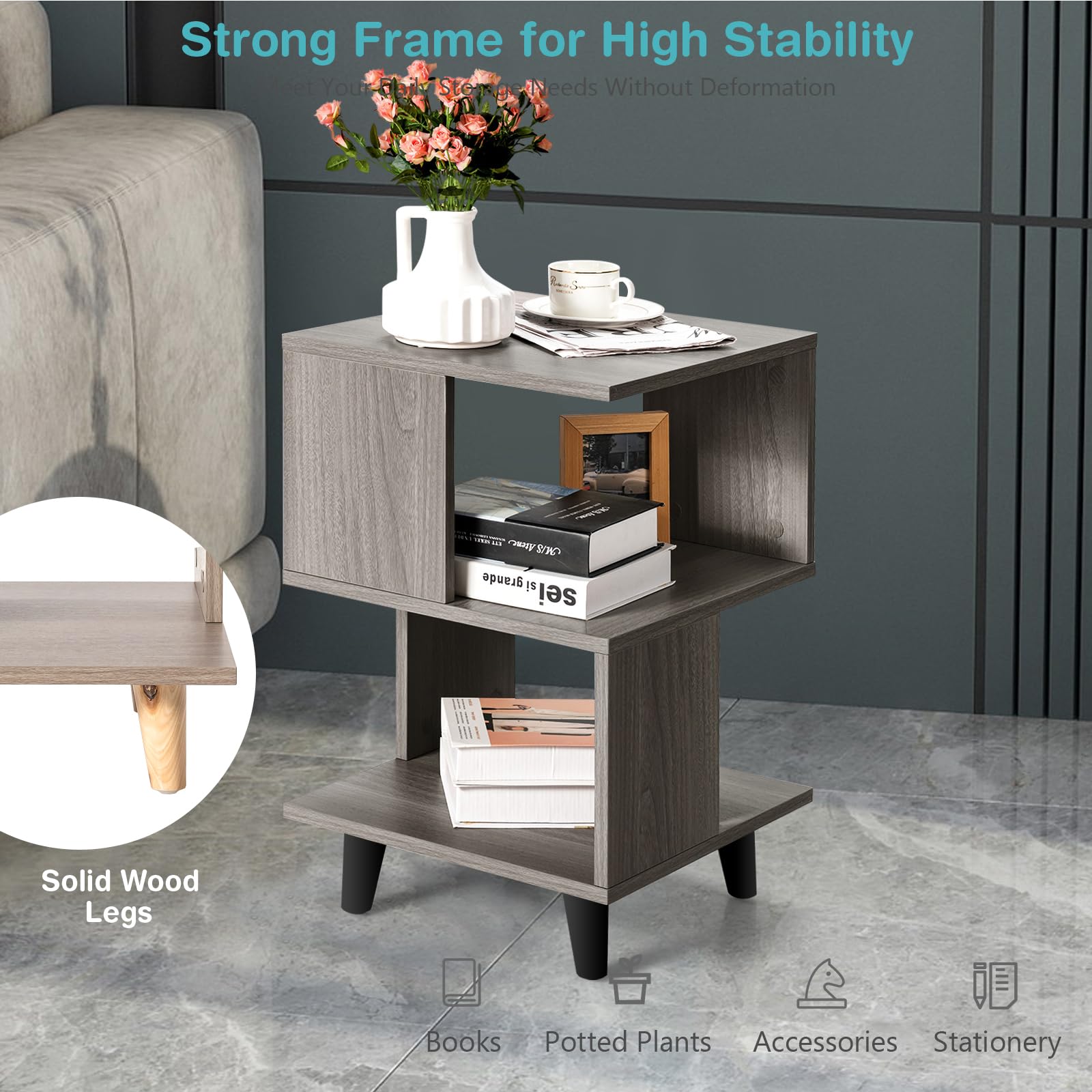 komfotteu-nachttisch-2er-set-s-design-holz-40-x-40-x-70-cm-grau image 4