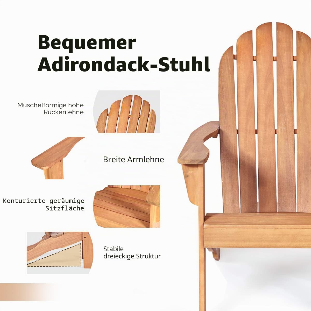 komfotteu-adirondack-stuhl-aus-akazienholz-bis-160-kg-natur-f-r-garten-balkon image 4