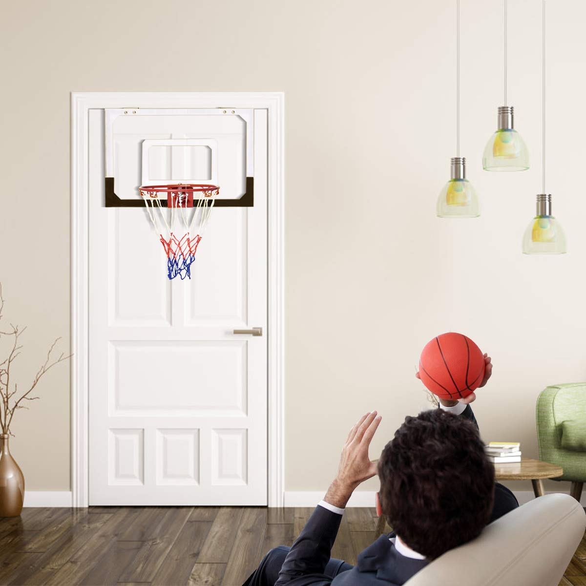 komfotteu-basketballkorb-wandmontage-45x30-cm-mit-ball-set image 2