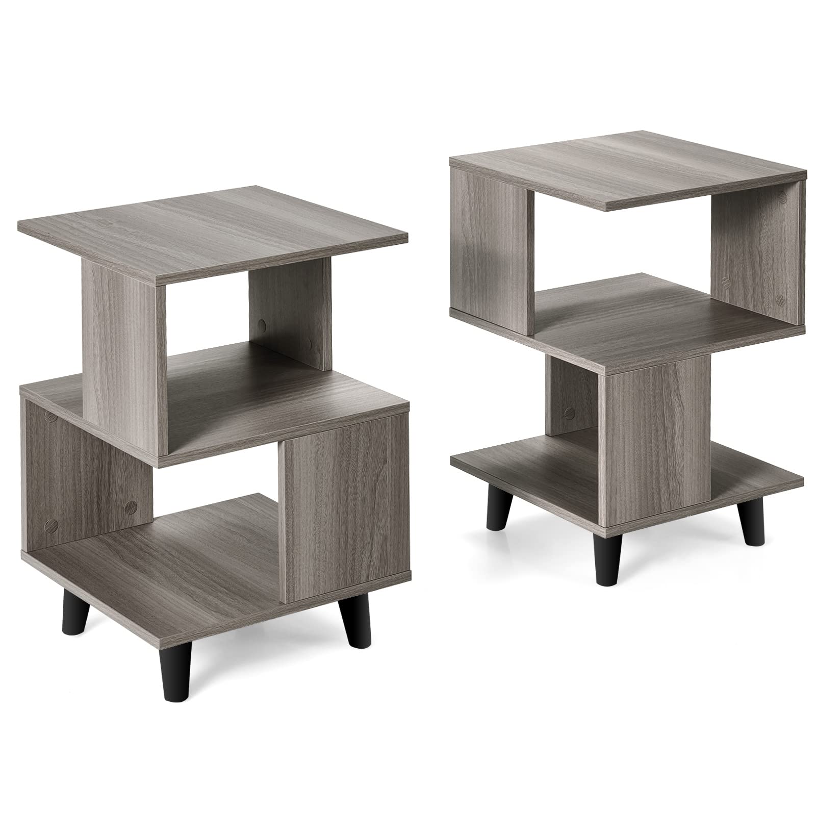 komfotteu-nachttisch-2er-set-s-design-holz-40-x-40-x-70-cm-grau image 8