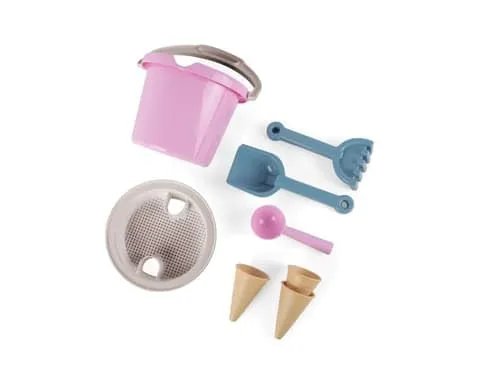 dantoy-thorbj-rn-sandspiel-set-8-teilig-rosa-sandspielzeug image 1