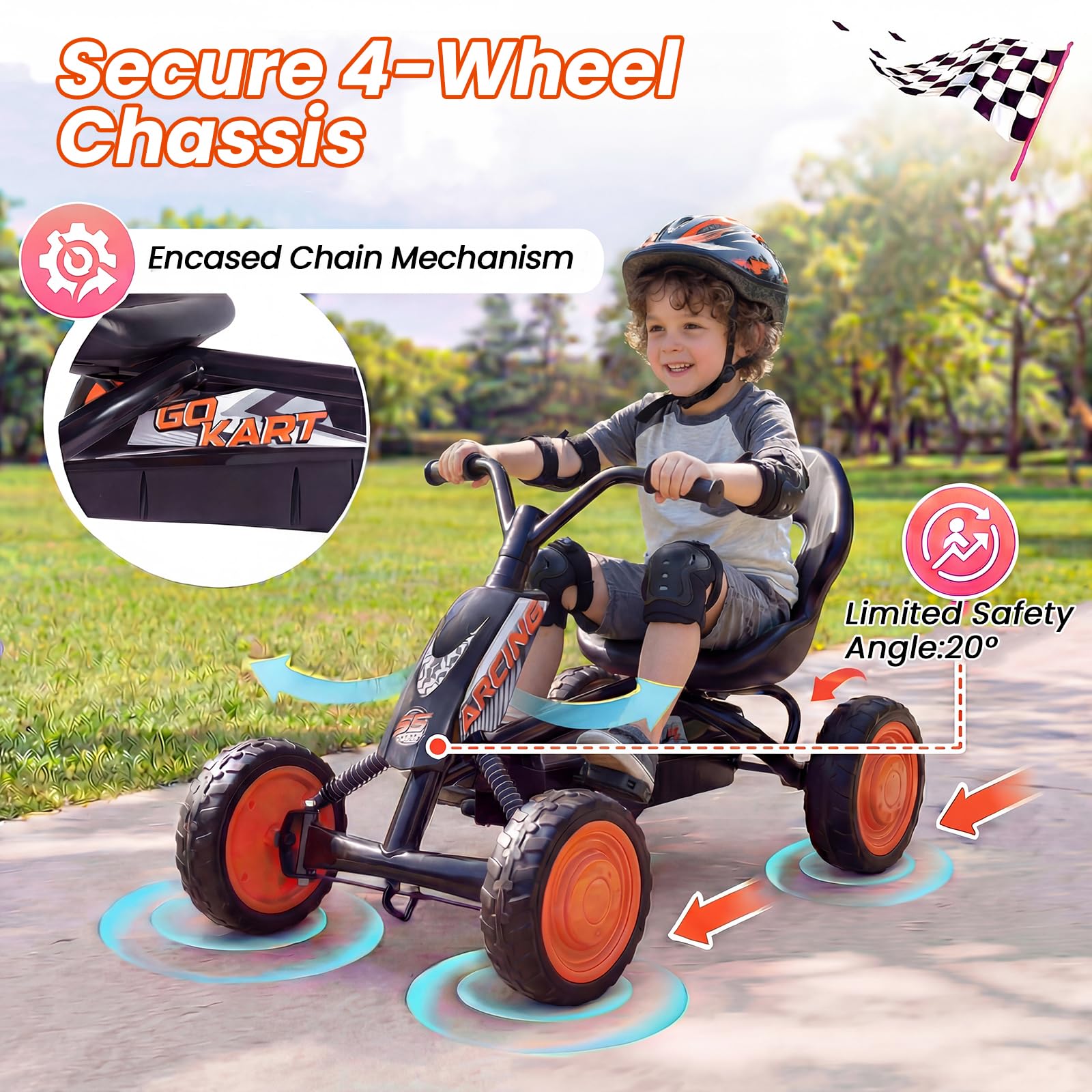 komfotteu-go-kart-f-r-kinder-3-8-jahre-mit-verstellbarem-sitz image 5