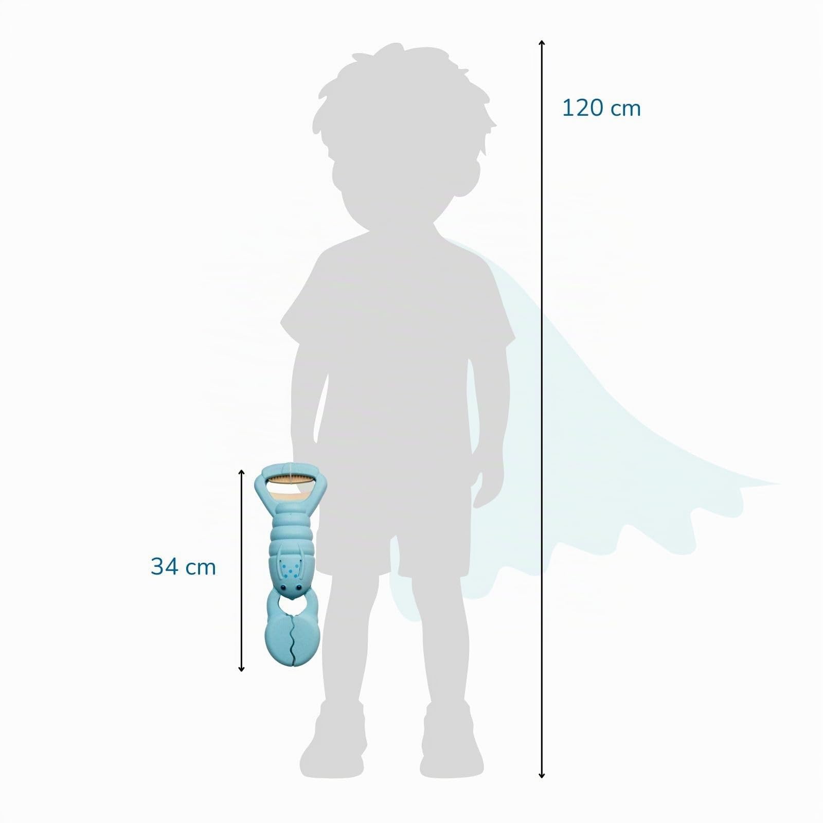 alldoro-sandgreifer-hummer-hellblau-34cm-sandkasten-schaufel image 7