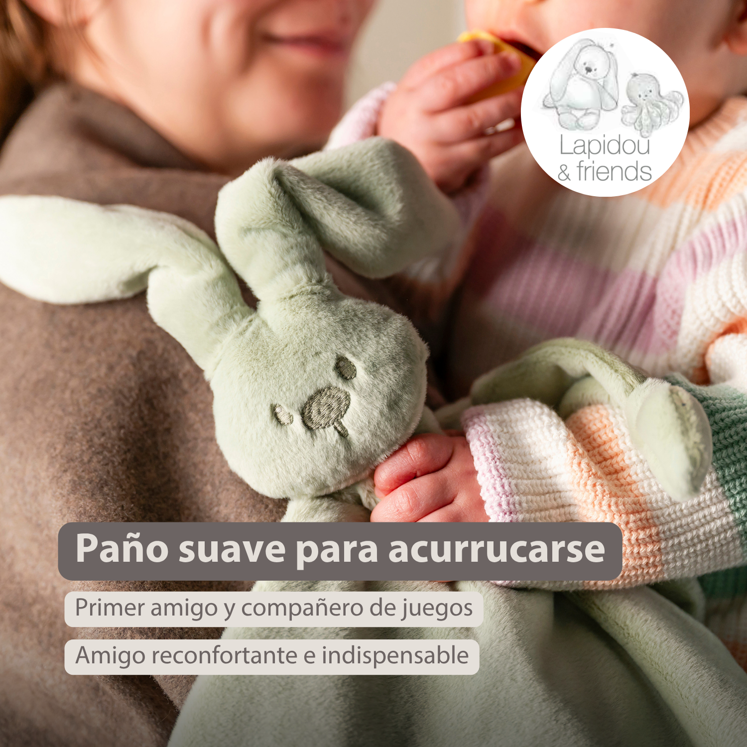nattou-lapidou-baby-schmusetuch-doudou-hase-65-x-40-cm-lindgr-n image 2