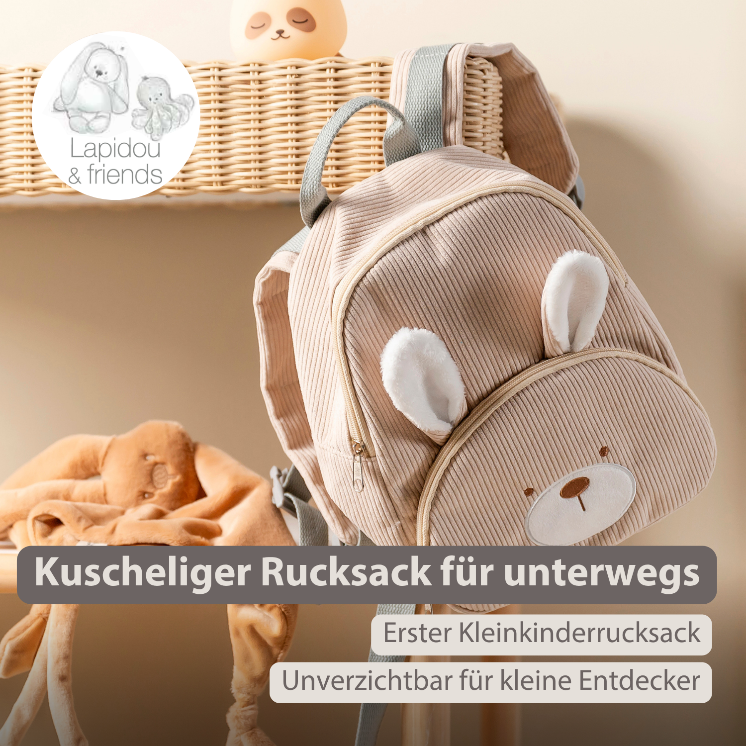 nattou-lapidou-rucksack-28-cm-kindergartenrucksack-b-r-lindengr-n image 2