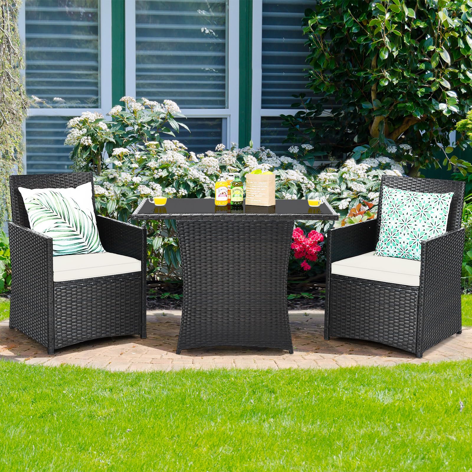 komfotteu-rattanm-bel-set-3-teilig-mit-kissen-und-glastisch image 2