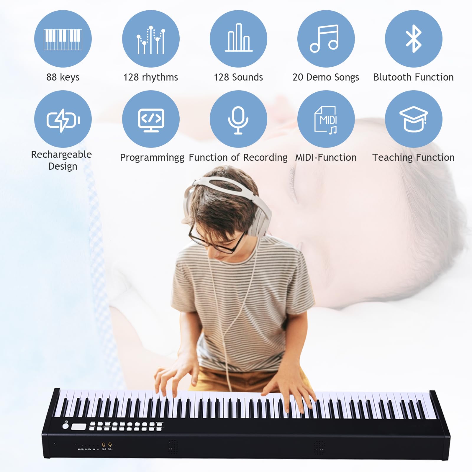 komfotteu-digitales-piano-88-tasten-elektroklavier-mit-bluetooth image 5