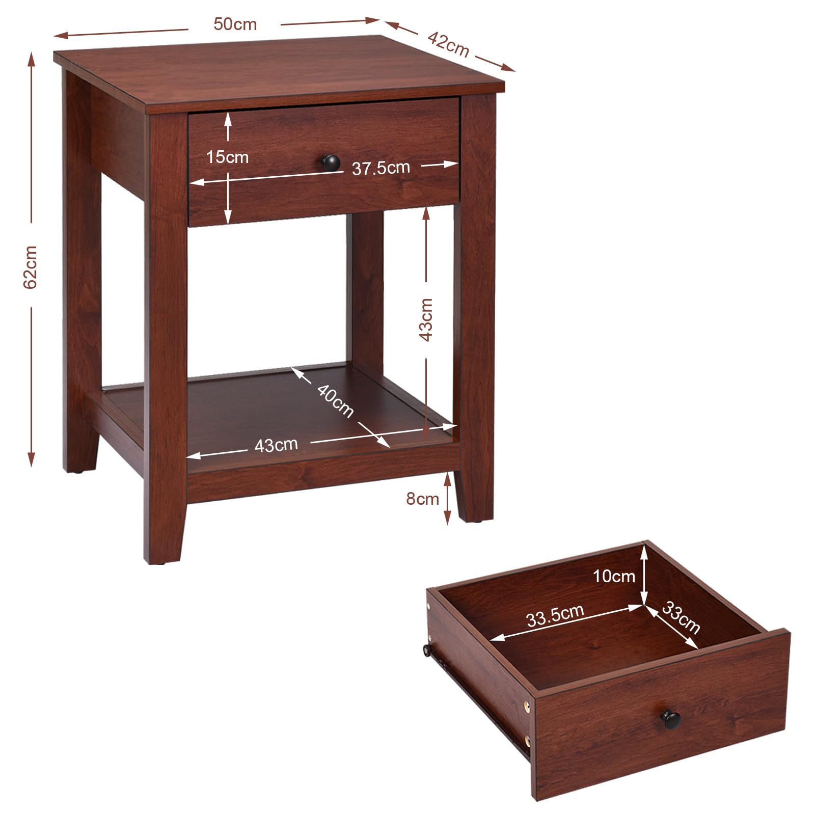 komfotteu-nachttische-2er-set-holz-mit-schublade-braun-50x42x61-5-cm image 3