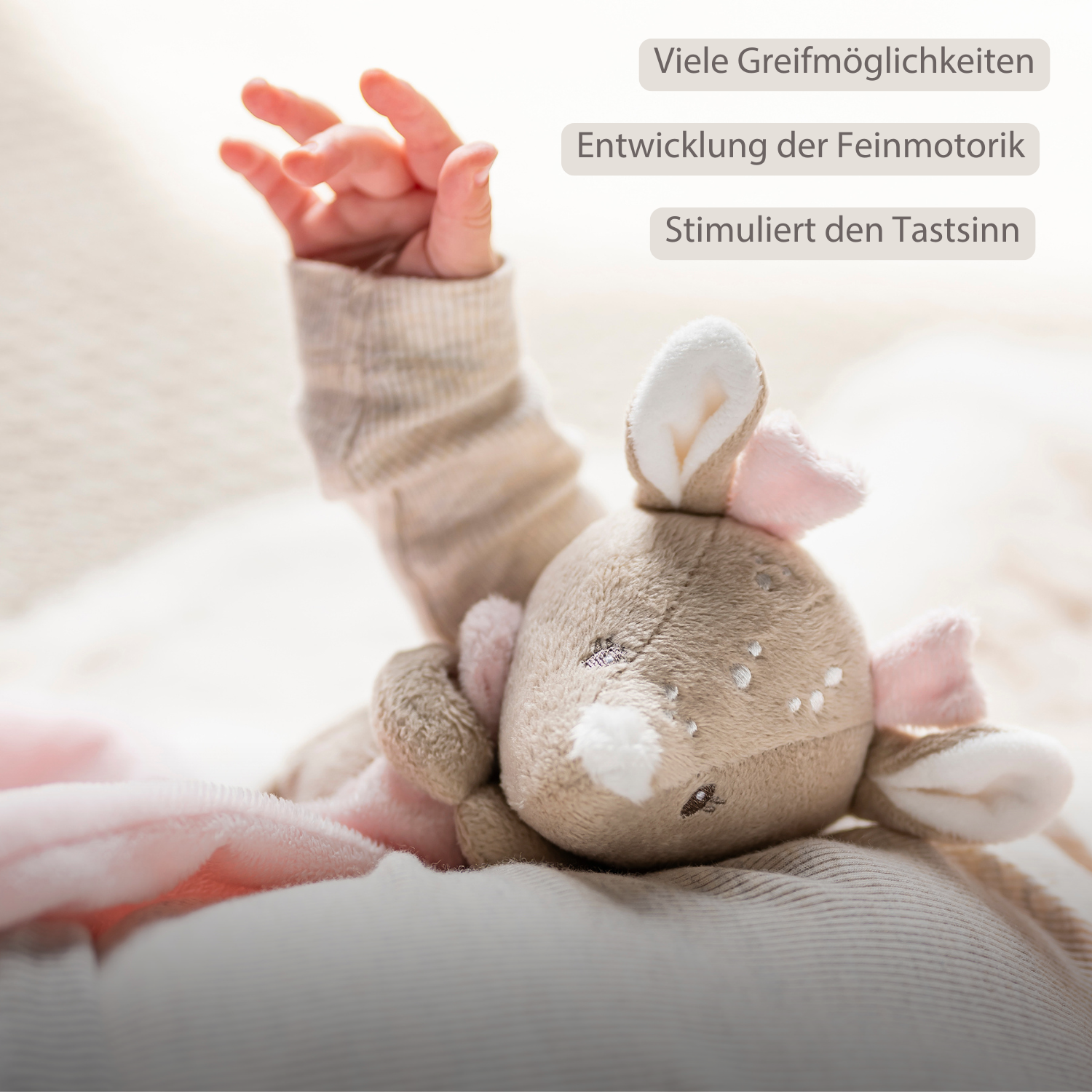 nattou-fanfan-kuscheldecke-mit-hirsch-27-x-27-cm-beige image 3