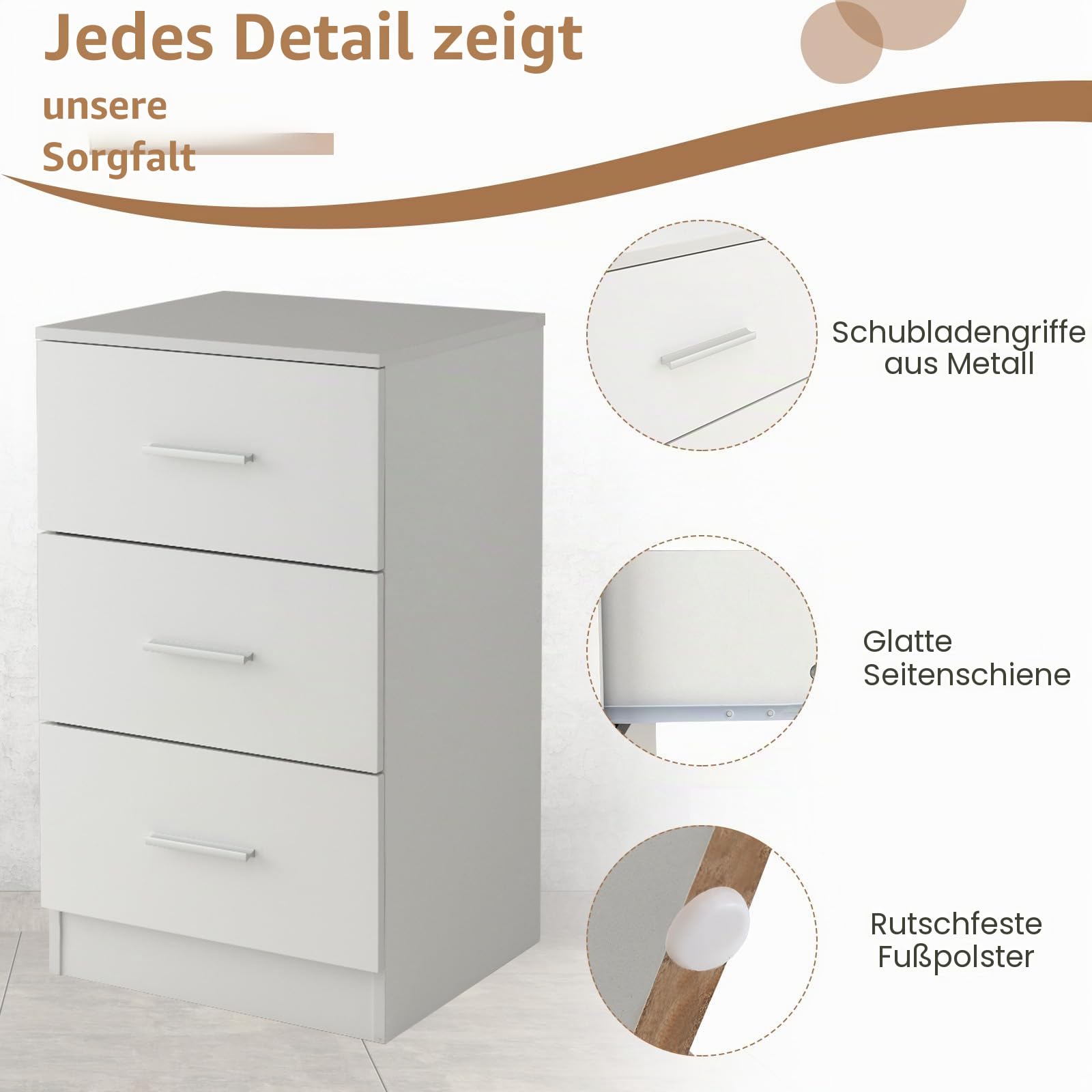 komfotteu-nachttisch-mit-3-schubladen-37x34x66-5-cm-wei image 4