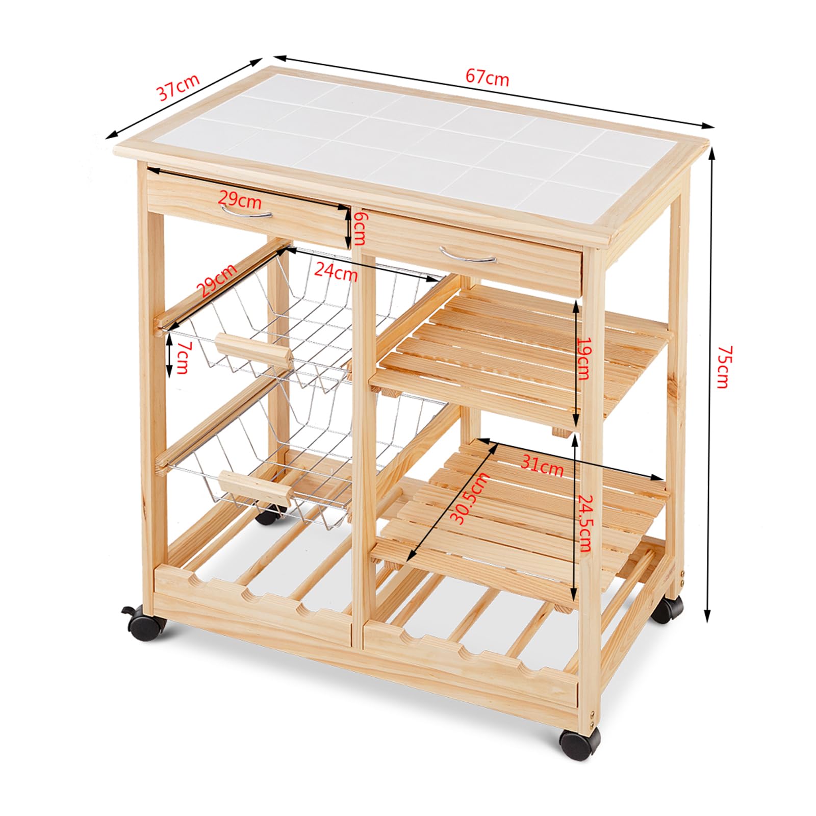komfotteu-k-chenwagen-67x37x76-cm-mit-fliesen-ablage-und-rollen-naturholzfarbe image 5