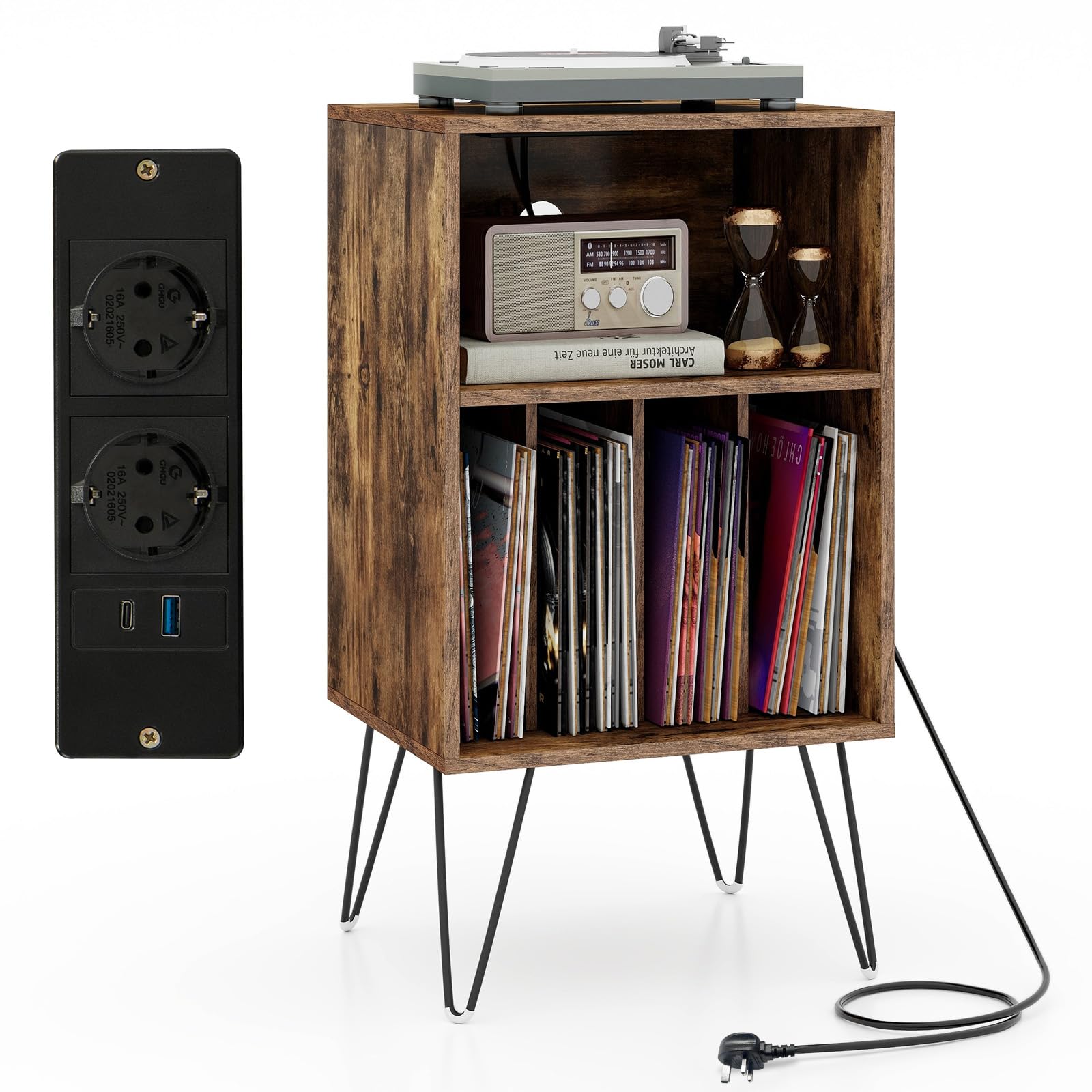 komfotteu-aktenschrank-braun-mit-ladestation-2-steckdosen-usb-typ-c image 8