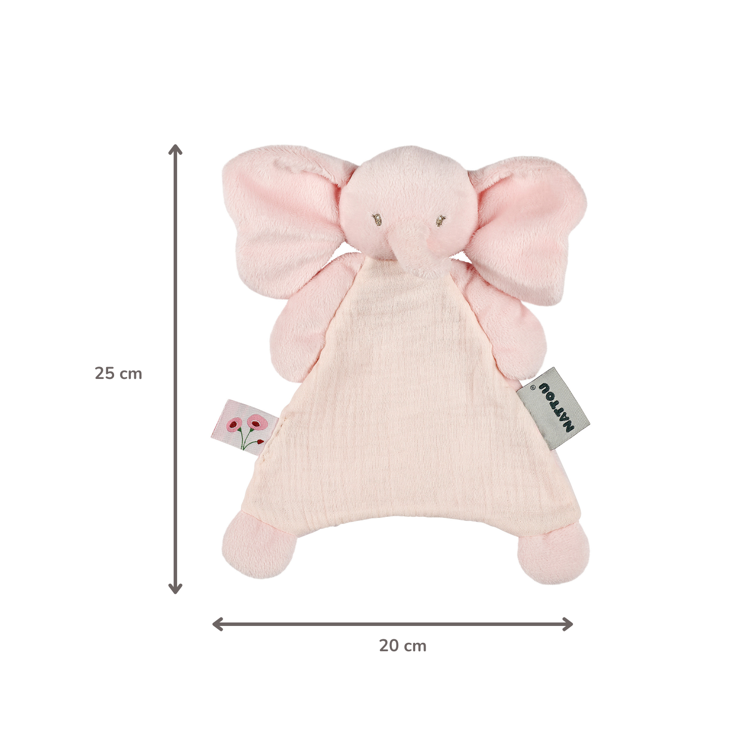 nattou-fanfan-baby-schmusetuch-elefant-25-x-20-cm-rosa image 6