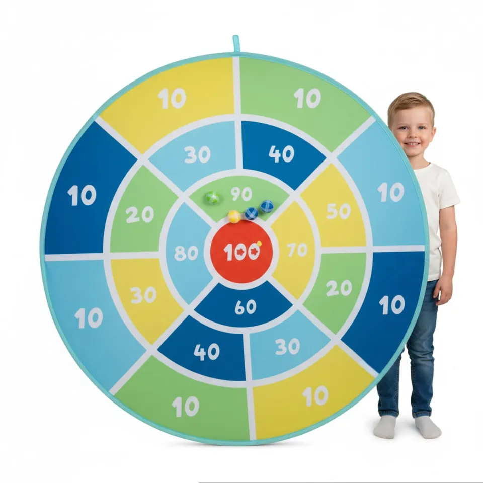 alldoro-xxl-klett-dartscheibe-142-cm-mit-12-klettb-llen-tasche image 1