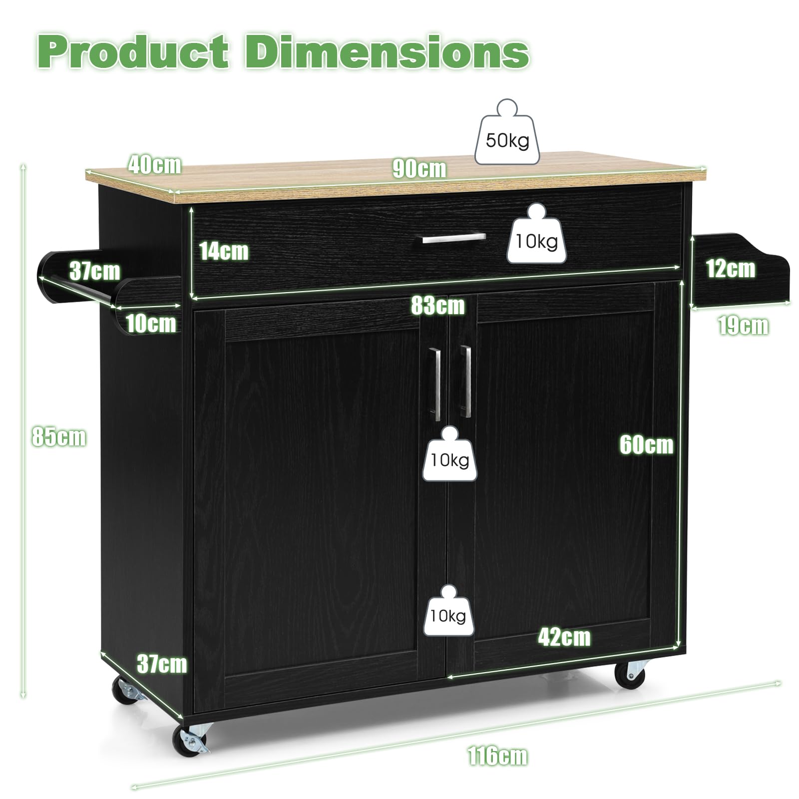 komfotteu-k-chenwagen-k-cheninsel-116-x-40-x-85-cm-mit-rollen-schwarz image 3