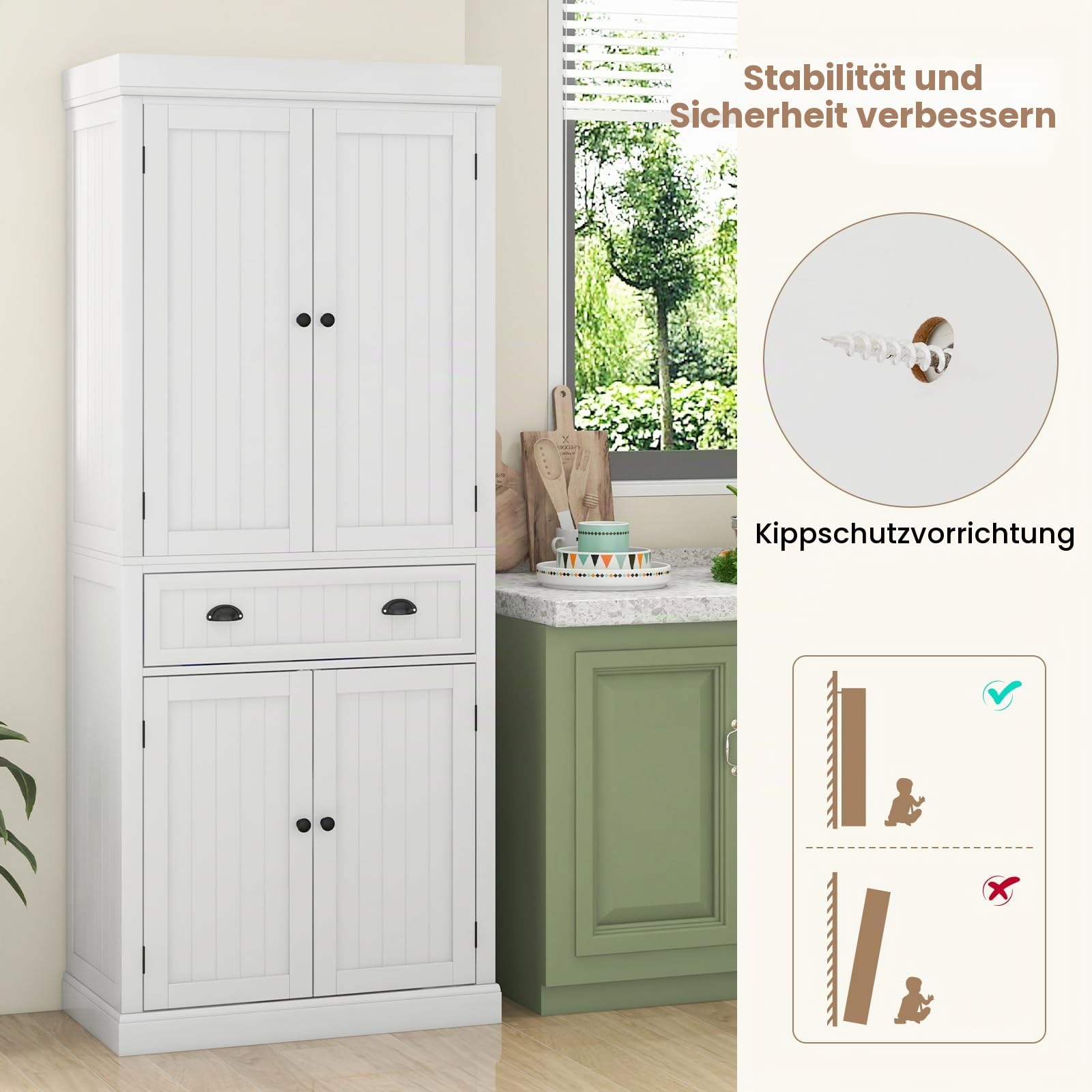 komfotteu-buffetschrank-hochschrank-183-cm-mit-doppelt-r-wei image 7