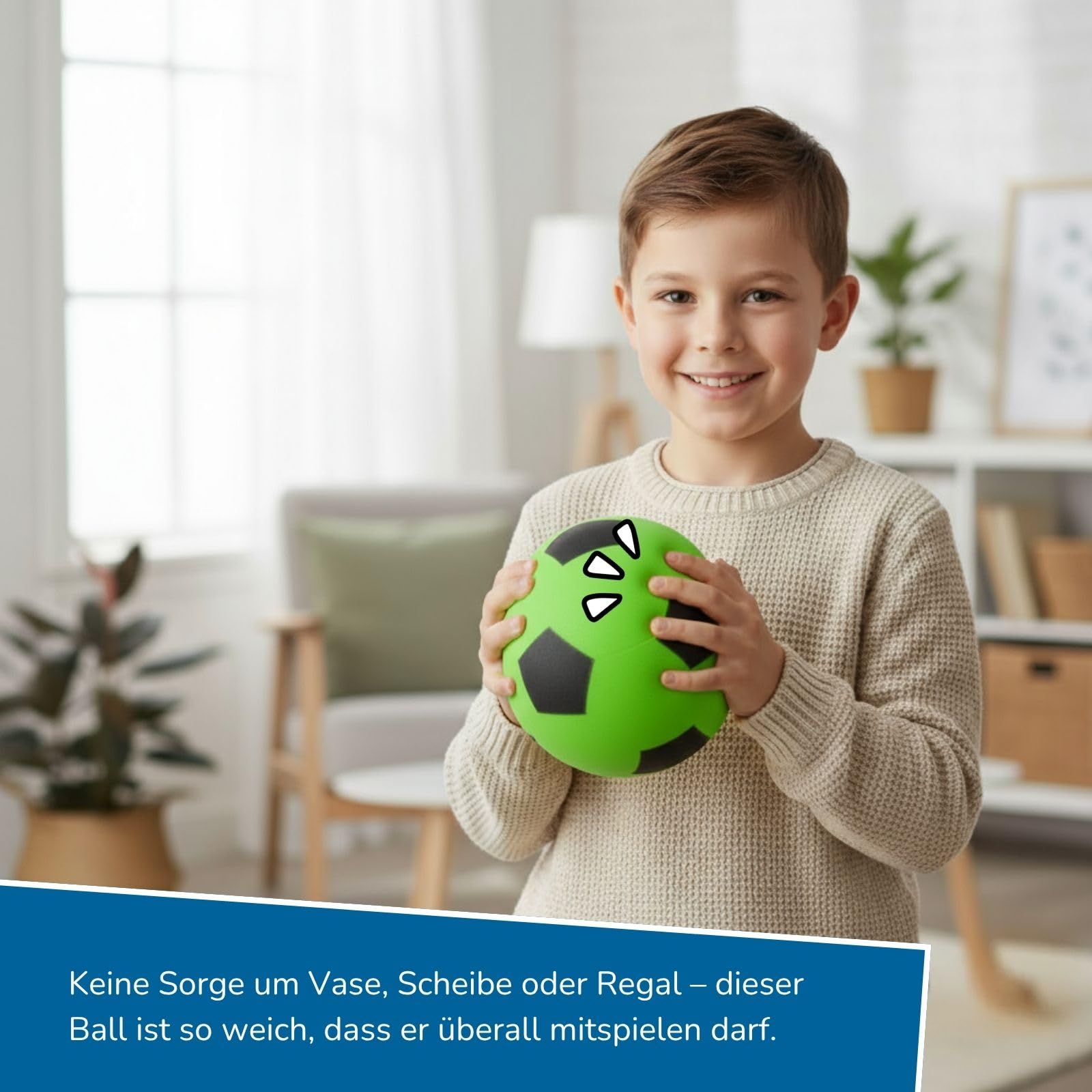alldoro-soft-fu-ball-gr-n-20-cm-extra-weicher-schaumstoffball image 3