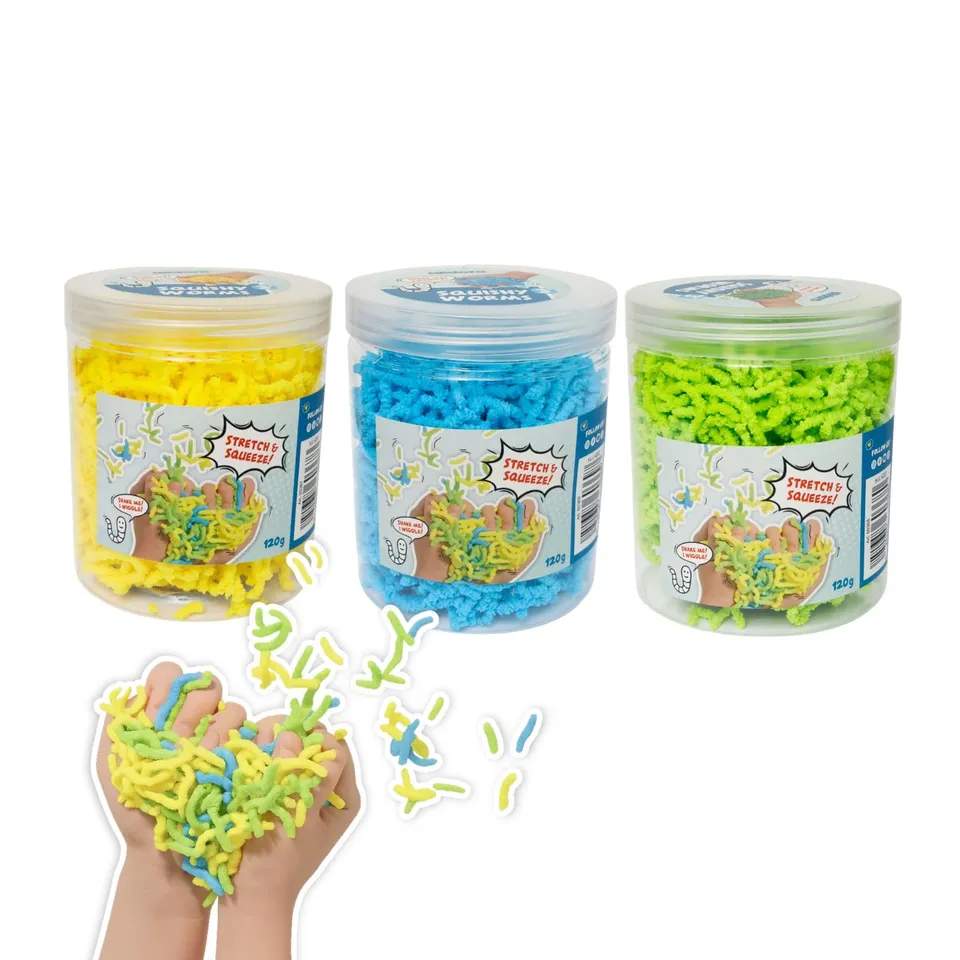 alldoro-squishy-worms-3er-set-motorikspielzeug-gelb-blau-gr-n image 1