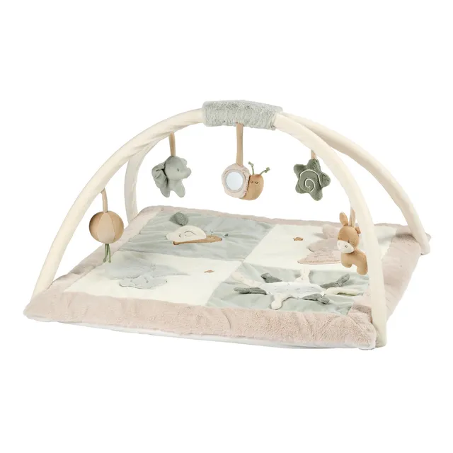 nattou-loulou-krabbeldecke-mit-bogen-80-x-80-cm-spieldecke image 1