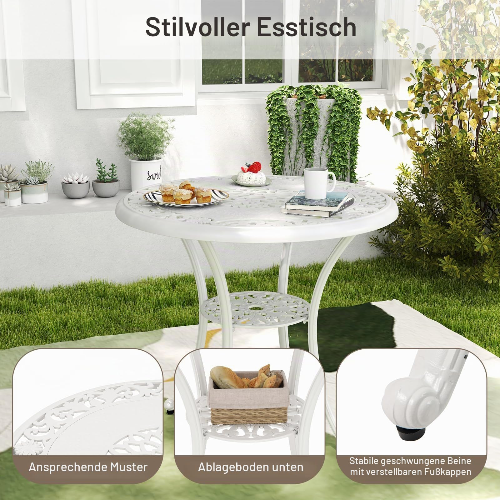 komfotteu-5-teiliges-gartenm-bel-set-aus-aluminium-bistrotisch-mit-schirmloch-4- image 3