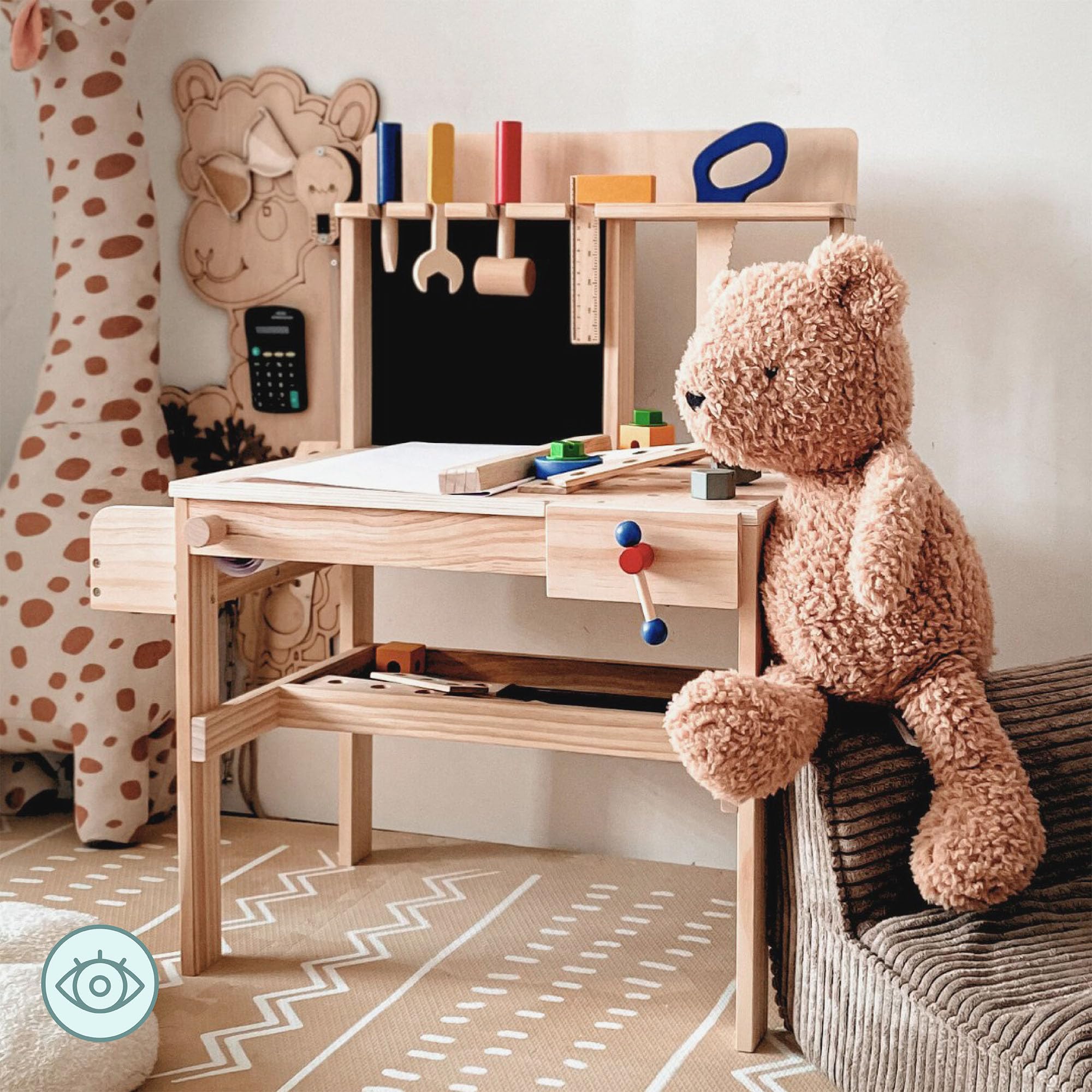 mamabrum-werkbank-kinder-aus-holz-mit-zubeh-r-56-5-cm-lernspielzeug-ab-3-jahre image 3
