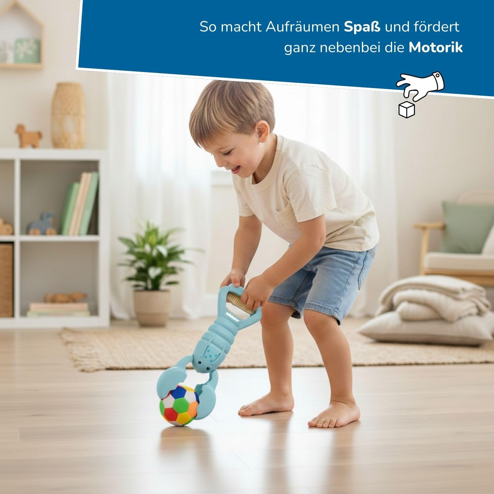 alldoro-sandgreifer-hummer-hellblau-34cm-sandkasten-schaufel image 4