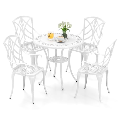 komfotteu-5-teiliges-gartenm-bel-set-aus-aluminium-bistrotisch-mit-schirmloch-4- image 8