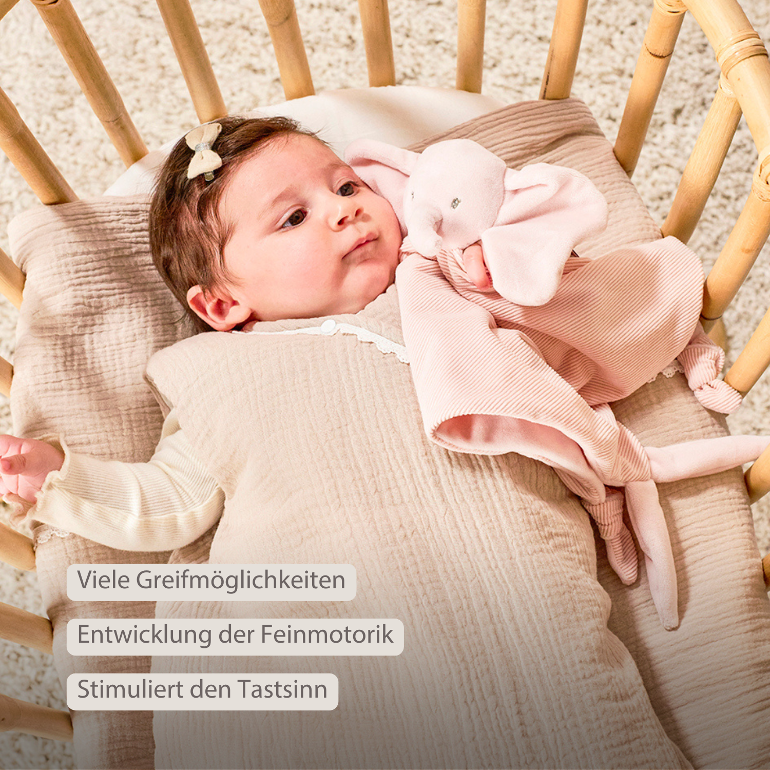 nattou-fanfan-baby-kuscheldecke-doudou-elefant-27x27-cm-rosa image 3