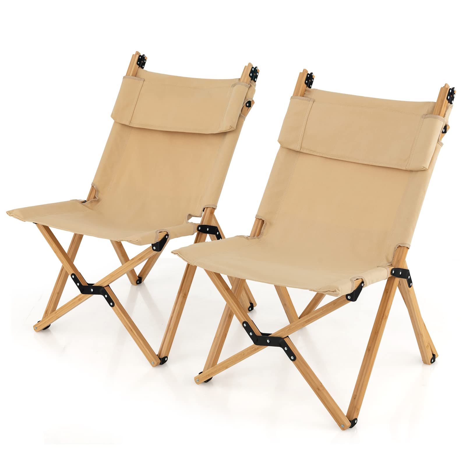 komfotteu-campingstuhl-bambus-klappbar-faltstuhl-verstellbar-bis-150-kg image 7