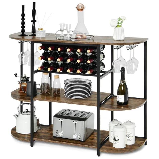 komfotteu-weintisch-weinregal-3-stufig-f-r-18-flaschen image 1