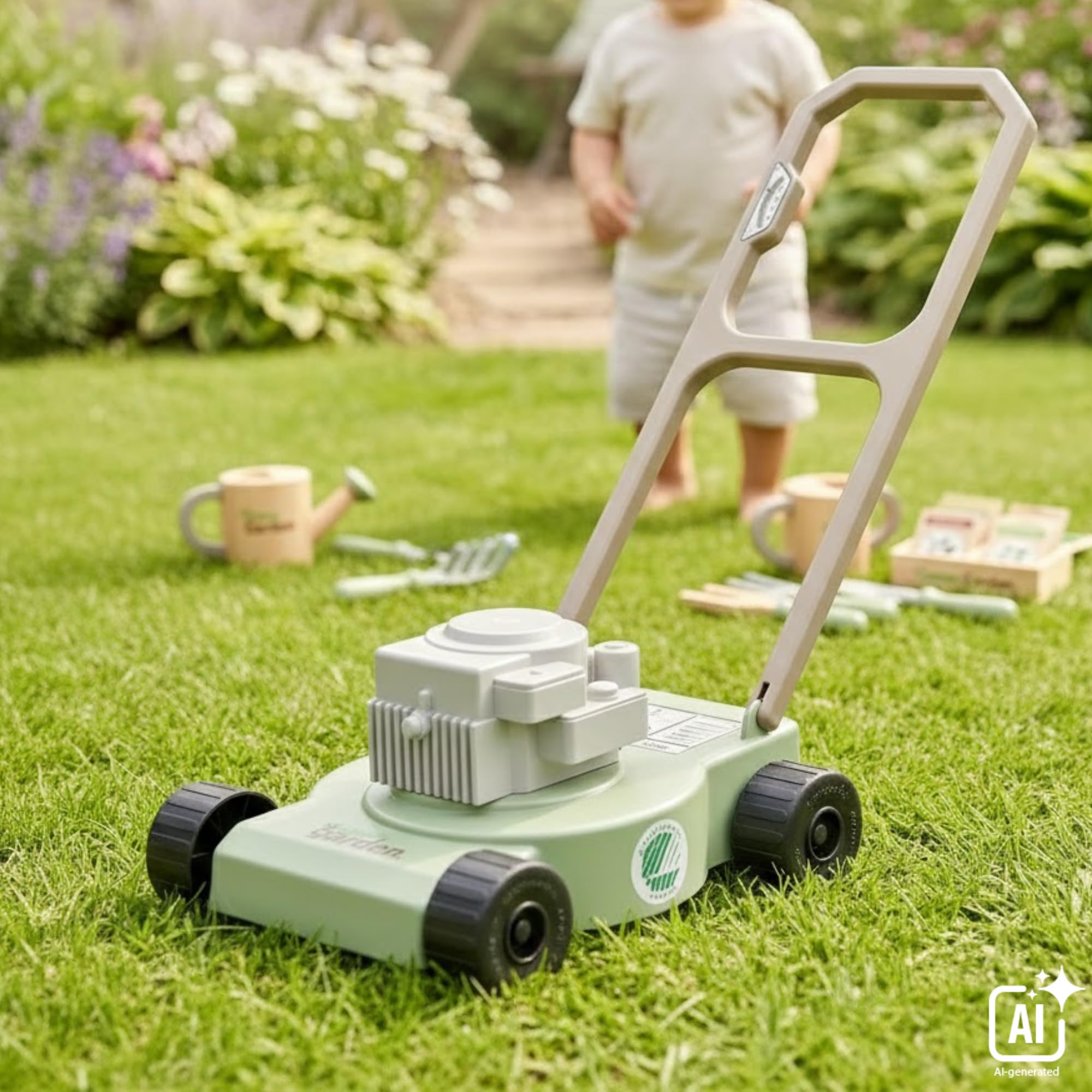 dantoy-green-garden-spielzeug-rasenm-her-mit-ger-usch-ab-2-jahren image 2
