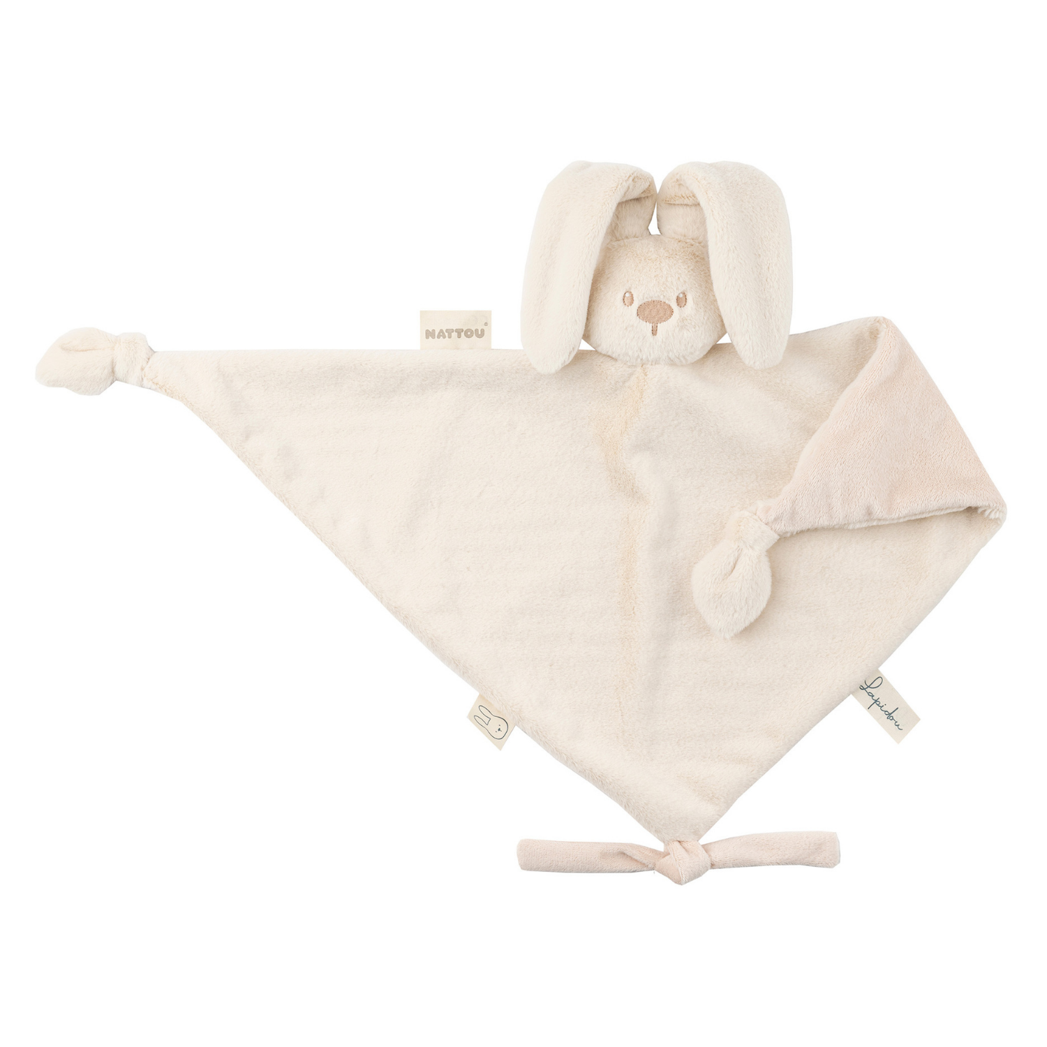 nattou-lapidou-baby-schmusetuch-hase-65-x-40-cm-sand image 1