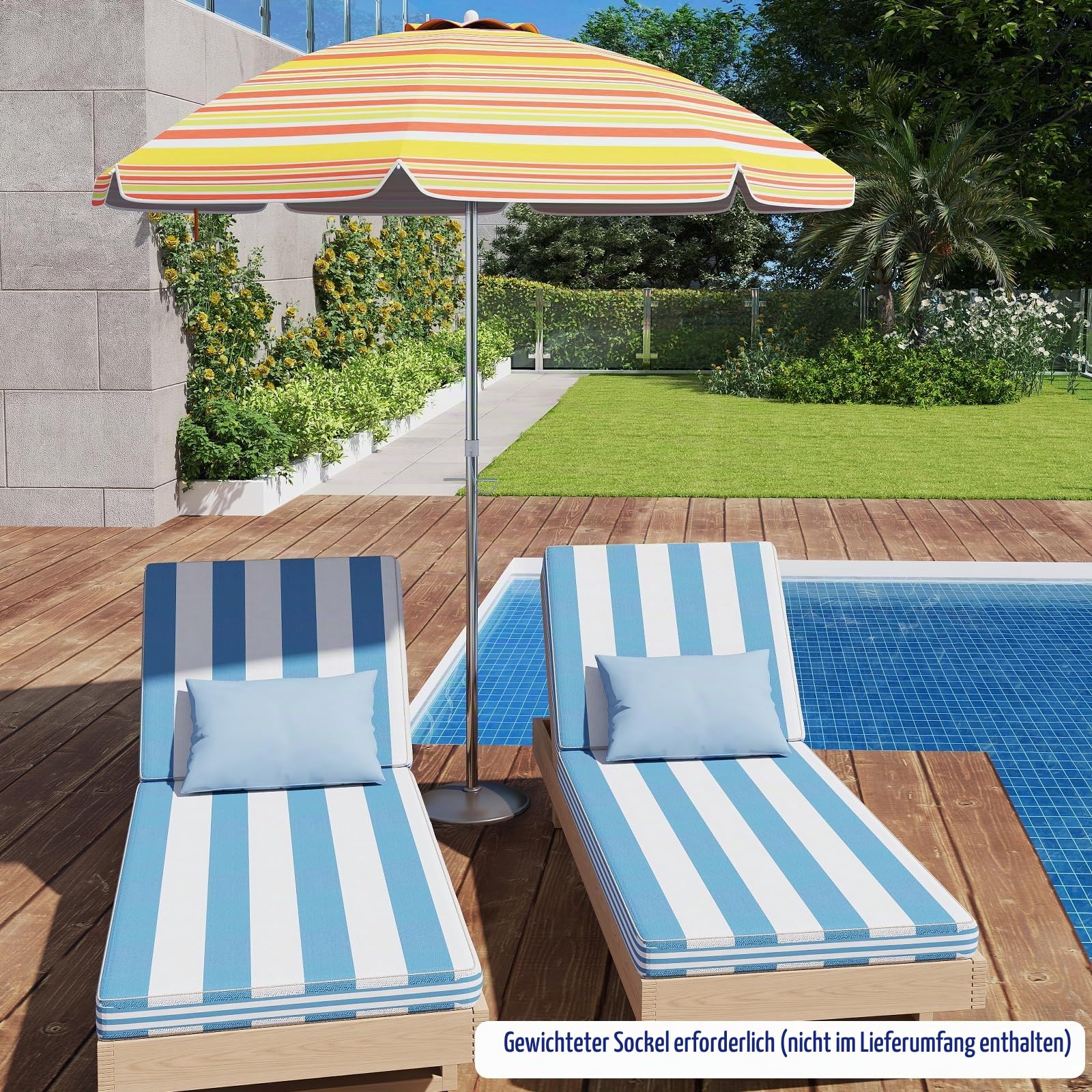 komfotteu-sonnenschirm-strand-knickbar-uv50-198cm image 2