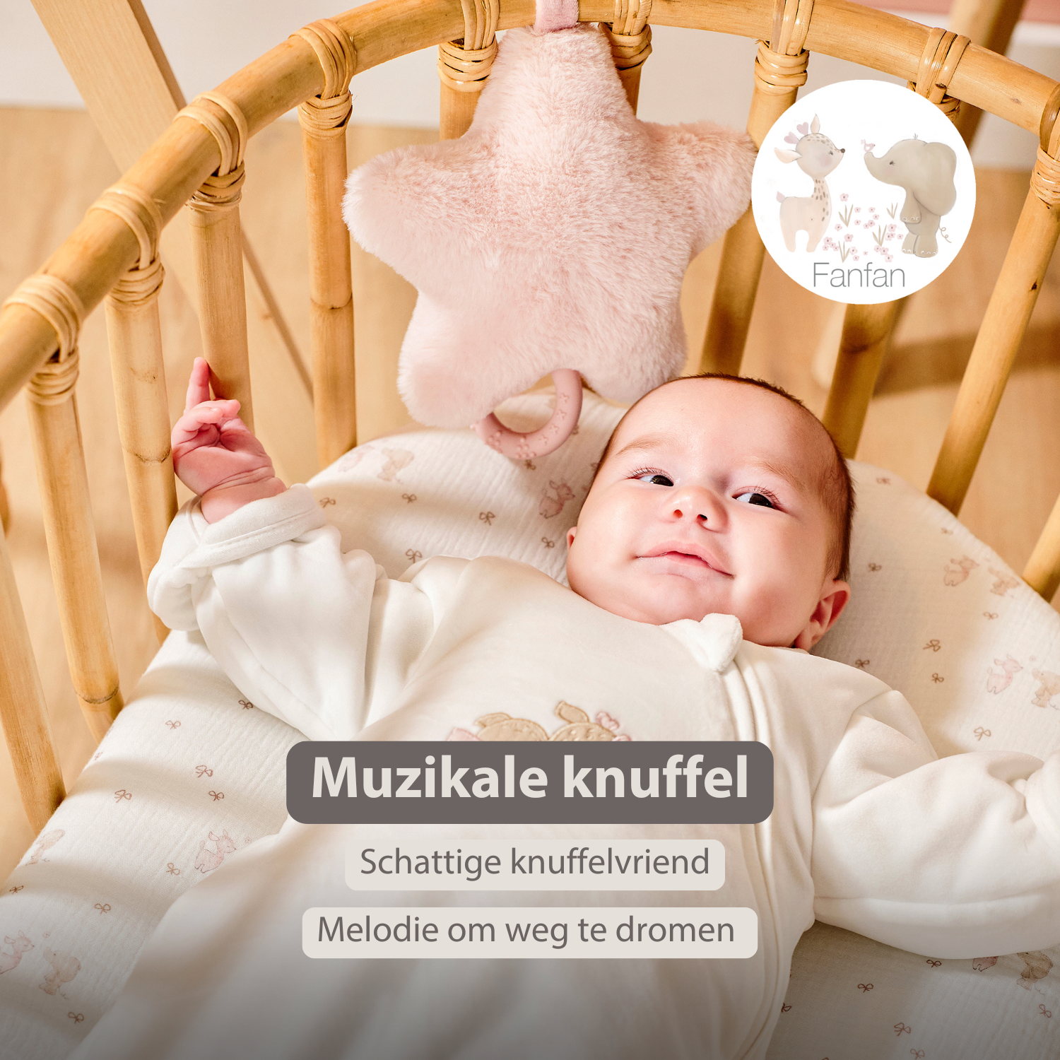 nattou-fanfan-musik-kuscheltier-stern-25-cm-rosa image 2