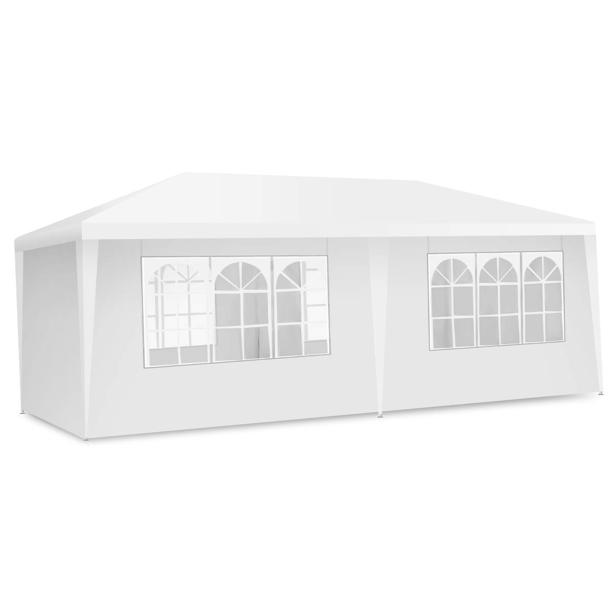 komfotteu-gartenpavillon-3x6m-partyzelt-mit-4-seitenw-nden-wei image 7