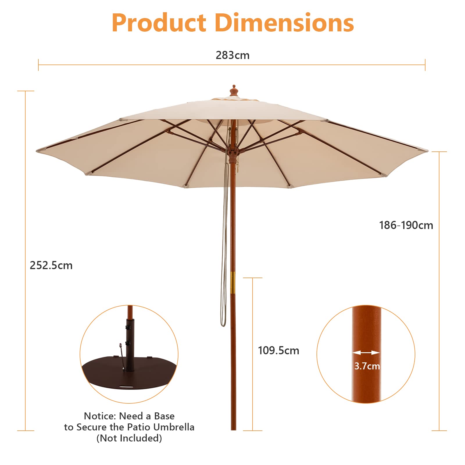 komfotteu-gartenschirm-283-x-253-cm-h-henverstellbar-sonnenschirm-marktschirm-oh image 7