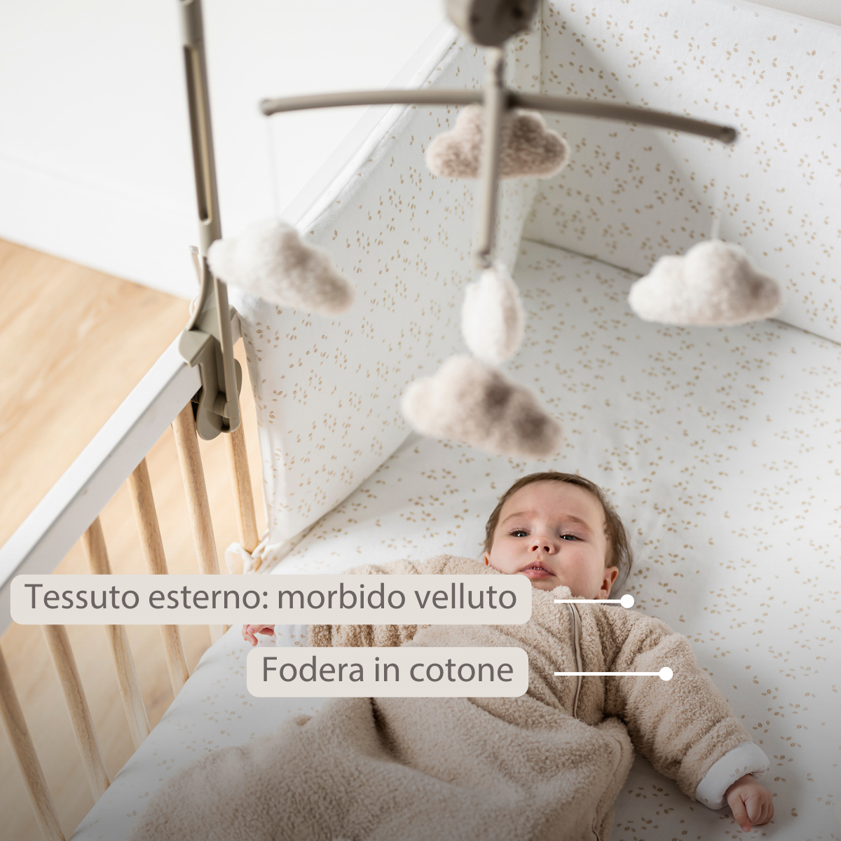 nattou-teddy-schlafsack-beige-70-cm-tog-2-5-mit-rmeln image 8