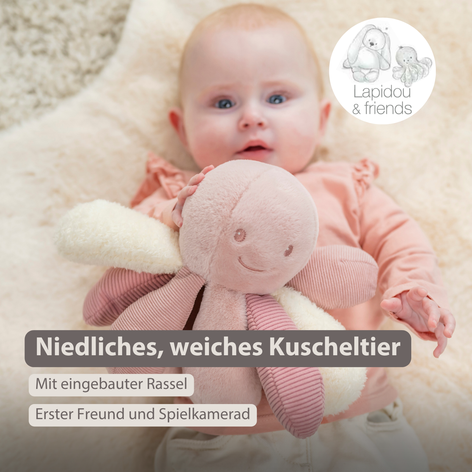 nattou-lapidou-kuschel-oktopus-rassel-26-cm-rosa image 2